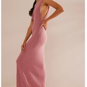 NWT - Free People Brenna Sweater Slim-fitted Bodycon Column Maxi Dress